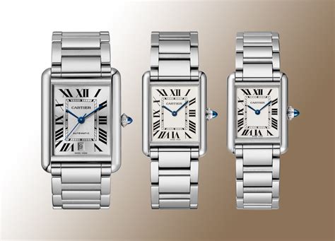 cartier tank size|cartier tank must size comparison.